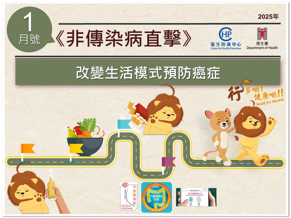 卫生署卫生防护中心最新一期嘅《非传染病直击》（二零二五年一月号）经已刊登。